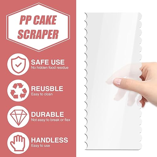 10 Piece Cake Scraper Set, Icing Smoothers for Buttercream Decorating