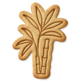 Bamboo Palm Cookie Cutter & Stamp, Fondant & Clay - 4x2.5