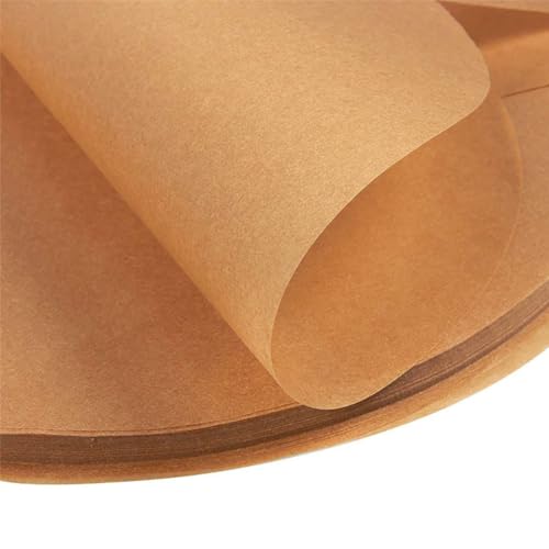 100 Sheets 8 Inch Round Baking Paper Cake Pan Liner Non Stick Grilling Paper Precut Steaming Paper Cookie Baking Paper Circles with Lift Tab for Kitchen Cooking White