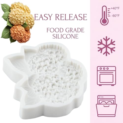 Hydrangea Flower Fondant Molds Flower Silicone Molds
