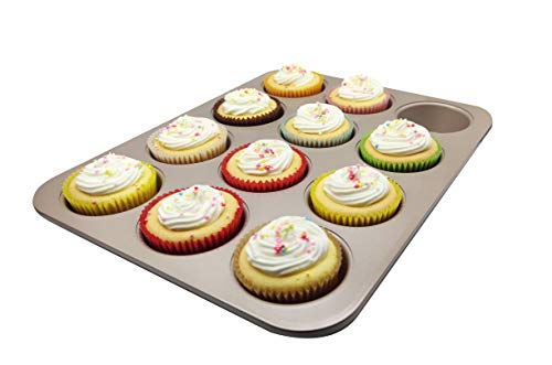 Premium Blue Greaseproof Cupcake Liners Muffin Paper Baking Cups Standard Sized, 100-Count - color: Blue