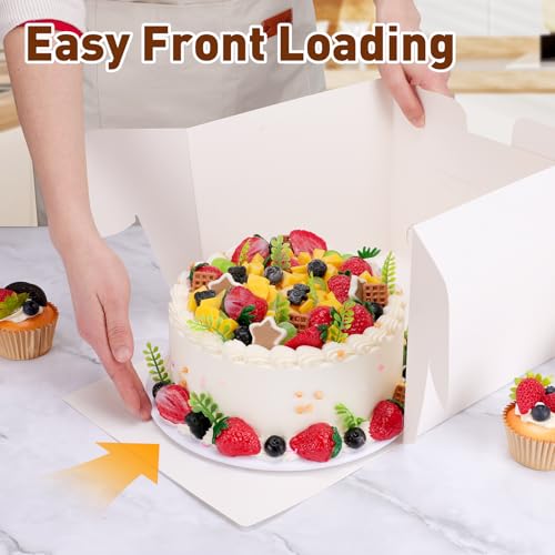 NEOACT 30 Pack Cake Boxes 10 inch, Cake Transport Container, 10x10x8 In - size: 30 Pcs-10x10x8 inches