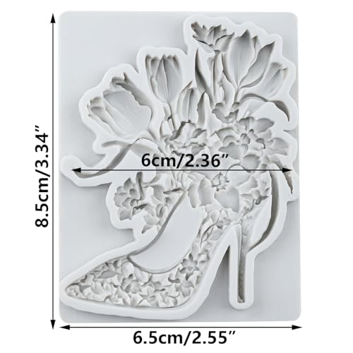 Lingzhi High Heels Silicone Molds High Heel Shoe Fondant Mold - color: Style A