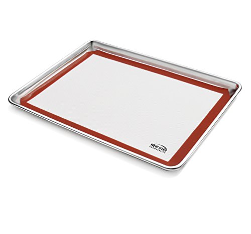 New Star Foodservice 530271 Commercial Grade Silicone Baking Mat Non Stick Pan Liner, 14 x 20 inch (Two-Thirds Size) - size: 20"L x 14"W