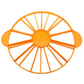10 Inch 10/12 Slice Dual-sided Round Cake Slicer, Orange