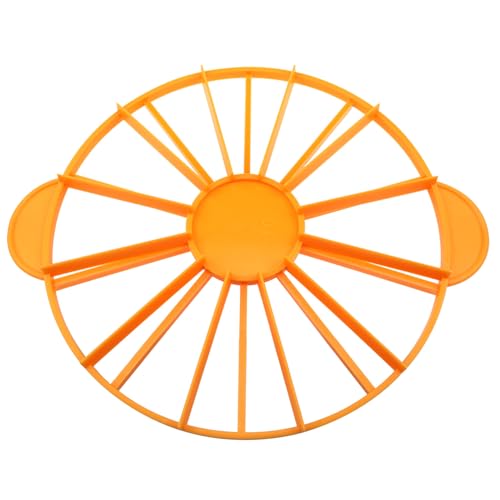 10 Inch 10/12 Slice Dual-sided Round Cake Slicer, Orange