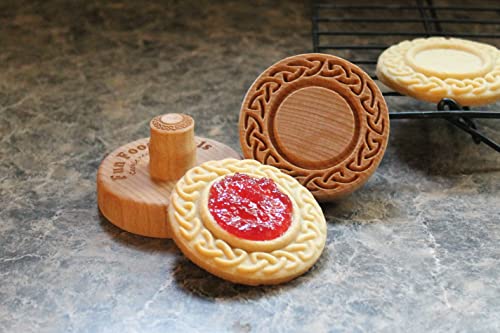 Wood Cookie Stamp, 2.5 Inch (Celtic Frame CS-033) - color: Celtic Frame CS-033