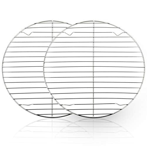 TeamFar Round Cooling Rack Set of 2, 10½ Inch - size: 10.5"