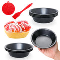 8 Pack Mini Pie Pans, 5 Inch Pie Tins Reusable Round Small Pie Pans, Carbon Steel Mini Tart Pan Nonstick Round Small Pie Tins for Baking Dessert, Fruit Pie and Meat Pie - color: 5-inch Set of 8