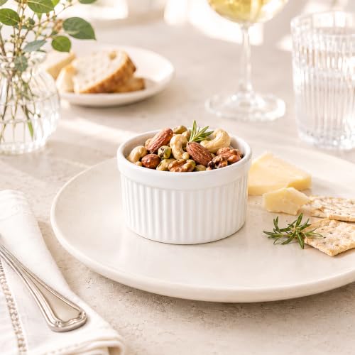WERTIOO Ramekins 4 oz Oven Safe, 12 Pack Creme Brulee Ramekin Baking Dishes - size: 4 OZ