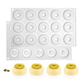 Silicone Donut Mold Round Doughnut Silicone Candy Molds Non-Stick Silicone Molds Perfect For Donut Cake Biscuit Bagels Dishwasher Safe