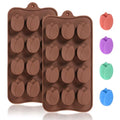 Mini Flower Chocolate Molds, 2 Pcs Silicone Molds with Tulip Shapes for Making Chocolate/Candy/Gummy/Jelly, Food Grade Candy Mold with 12 Cavities Mini Tulips for Fruit Snacks - color: Tulip