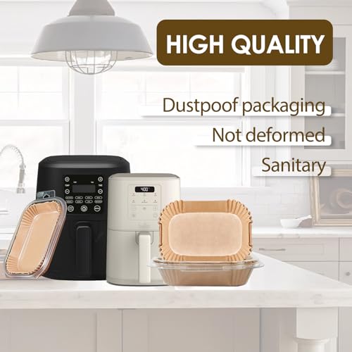 Air Fryer Liners for Bella, Rectangle Air Fryer Liners, Airfryer Liners for Ninja - size: 8.3 x 5.3 inches