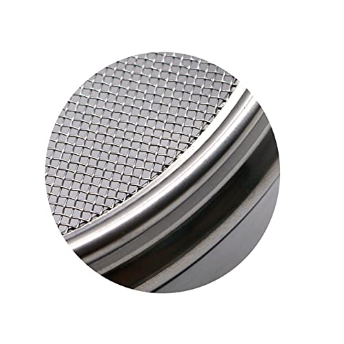 LABALPHA 20 Mesh Lab Sieves, Test Sieve #20 Mesh, 4'' Diameter, 304 Stainless Steel Wire Cloth (0.9mm) - size: 20 mesh (0.9mm)