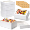30pcs 14x10x6in Rectangular Quarter Sheet Cake Boxes with Window - size: 14x10x6inch