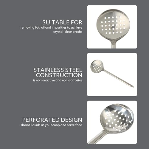 Sur La Table Kitchen Essential Steelhaus Stainless Steel Skimmer - size: Skimmer