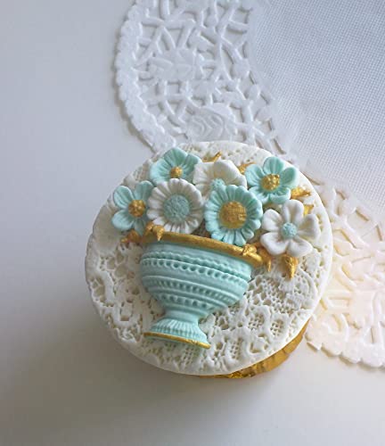 Katy Sue Royal Lace Silicone Mold for Cake Decorating, Cookie Decorating, & Craft. For Use With Fondant, Gum Paste, Sugar Paste, & Air Dry Clay from Katy Sue Designs Fondant Molds
