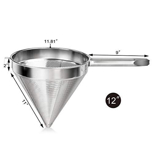 New Star Foodservice 34219 Stainless Steel China Cap Strainer, 7-Inch