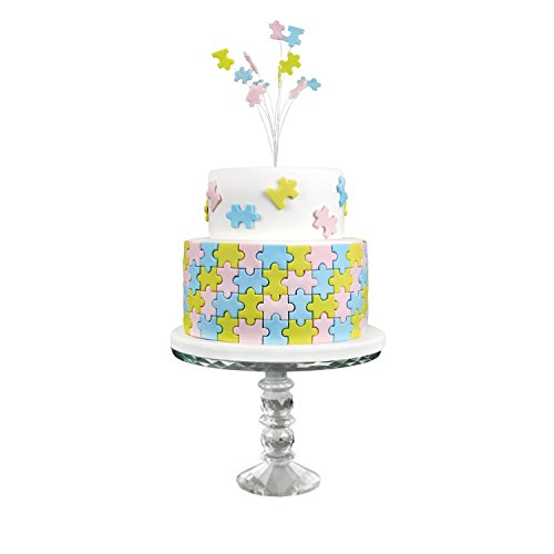 PME Geometric Multicutter for Cake Design Puzzle, Small, Medium & Large Size, Set of 3 - size: Set of 3, style: Puzzle
