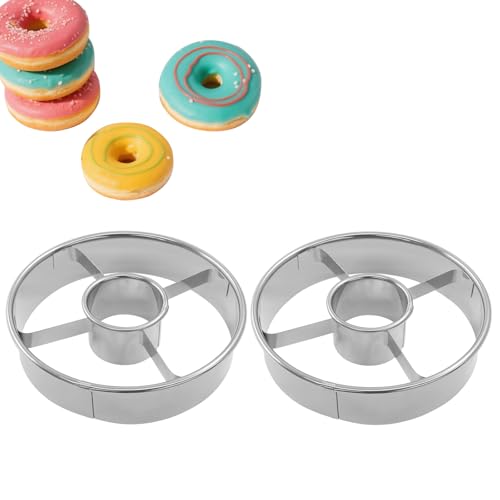 Litoexpe 2 Pcs Stainless Steel Donut Cutter 3.86"