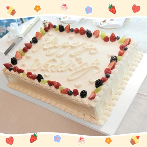 Affrolling 10 Pack Full Sheet Rectangle Cake Drum 1/2 Inch Thick Cake Board - color: White, size: 18.5 x 26 Inch Full Sheet