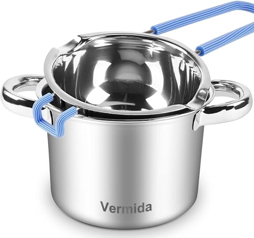 Double Boiler Pot Set, 0.7QT & 1.7QT Stainless Steel Chocolate Melting Pots