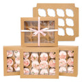 Bakepacker Auto-pop up 12 Cupcake Box, Brown, 6-Packs - color: Brown,6