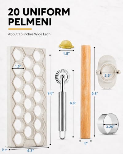 Russian Pelmeni Maker Mold, Ravioli Maker Dumplings Mold