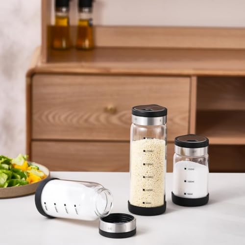 Verdental 6 oz Small Salt or Pepper Shaker, 4 Settings, S/M/Pour/OFF - size: 6 oz (2.3*4.3 in)