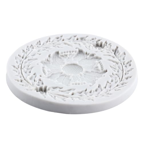 Lingzhi Baroque Fondant Molds Relief Flower Lace Silicone Mold - color: Style M