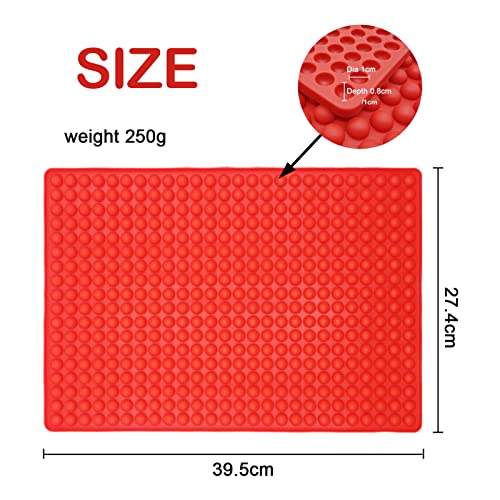 2 Pack 468-Cavity Mini Round Silicone Molds,Chocolate Drops Molds,Dog Treat Molds,Gummy Molds,For Jelly,Candy,Gummy,Pellet Baking Molds - style: 468-2PCS