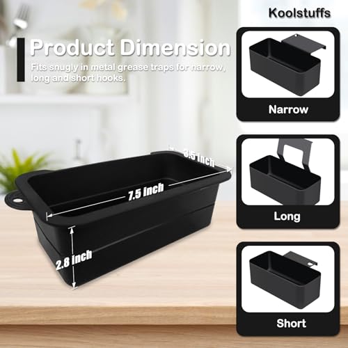 Koolstuffs Silicone Grease Cup Liners for Blackstone - color: Black