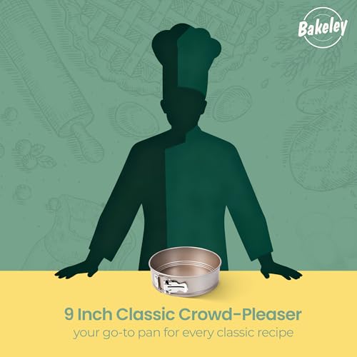 9 Inch Springform Pan With Removable Bottom Nonstick Carbon Steel for Oven - size: 9.3 inch