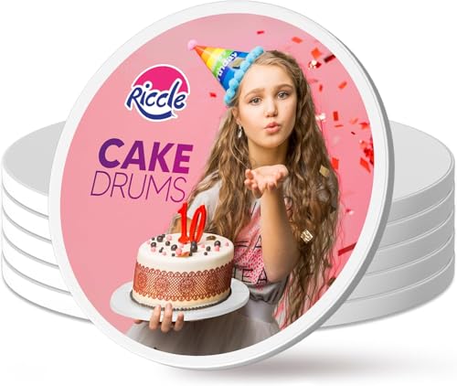 Riccle Cake Drums Smooth-Edged 16 Inch Pack of 6 - size: 16 Inch