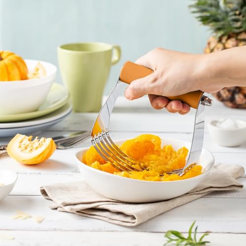 Spring Chef Large Dough Blender For Baking - Durable Pastry Blender - Mango - color: Mango, size: 4" Large