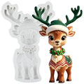 Christmas Reindeer Silicone Mold Elk Fondant Chocolate Molds - color: Style T