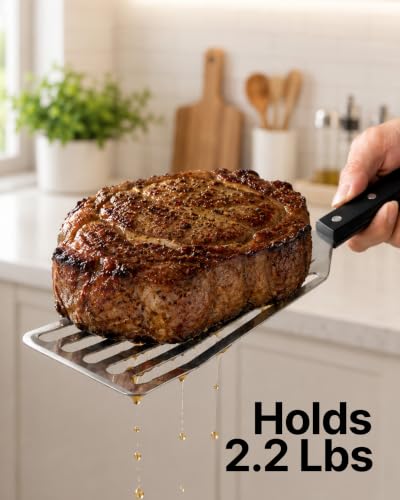 Zulay Kitchen Stainless Steel Fish Turner Spatula - size: Large