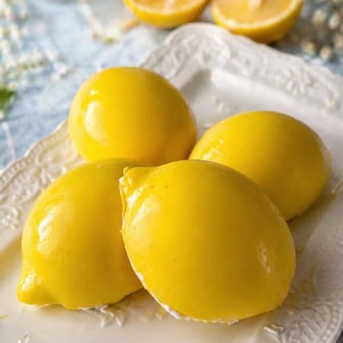 2Pack Lemon Silicone Mold for Mousse Cake, Fruit Lemon Molds - color: 30-Cavity Lemon