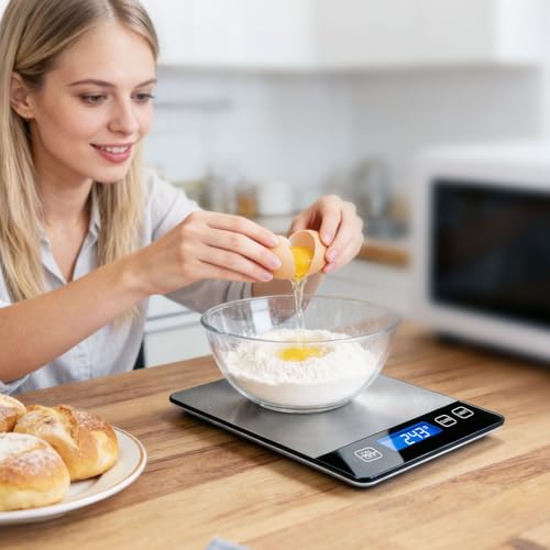 33lb Digital Kitchen Food Scale - size: Digital Scale 15kg silver