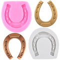Horseshoe Hoof Silicone Molds Horse Hoof Fondant Chocolate Mold Set Of 2 - color: Style D