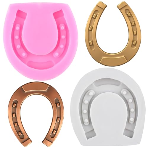 Horseshoe Hoof Silicone Molds Horse Hoof Fondant Chocolate Mold Set Of 2 - color: Style D