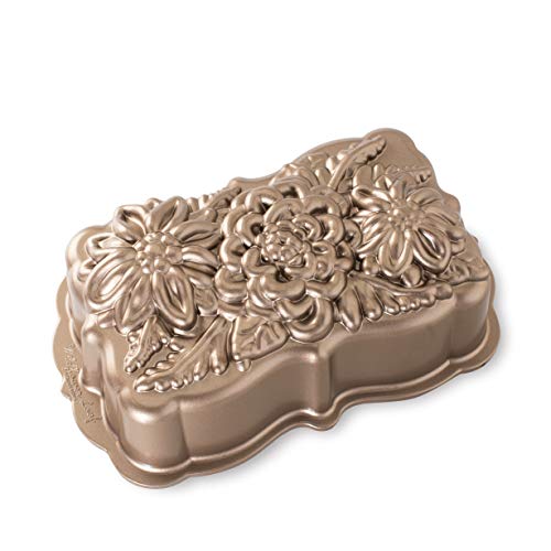 Nordic Ware Wildflower Loaf Pan, 6-Cup, Toffee - style: Loaf Pan, 6-Cup, Toffee