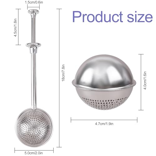 Powdered Sugar Shaker Duster, Flour Duster for Bread Baking with Stainless Steel Spring-operated Handle for Sugar Flour and Spices