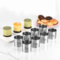 8 pcs Seamless Cake Ring Molds 2 inch Stainless Steel Food Cutter - size: 2 inch (8pcs)
