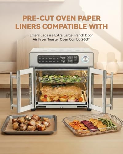 180PCS Air Fryer Parchment Paper Liners Compatible with Emeril Lagasse 26QT