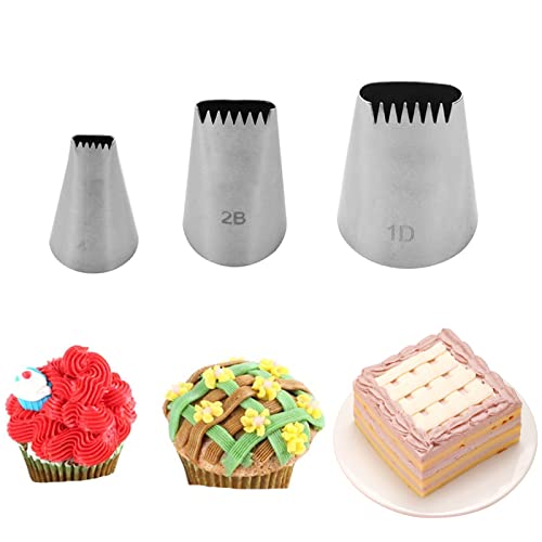 Symphony Wire Tips, Stainless Steel Icing Piping Nozzles For Pastry Fondant Tools (D) - color: D