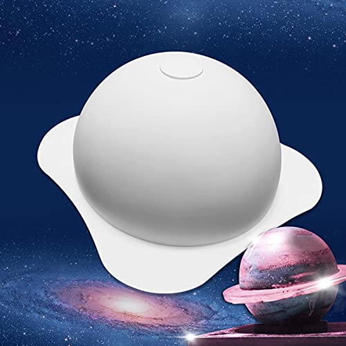 Silicone Large Planet Mousse Cake Fondant Chocolate Baking Mould + 2x Wooden Hammer Cube Tray Soap Making Molds Non Stick Round Hollow Ball Jelly Mold Pan Kitchen Tool Party Supplies