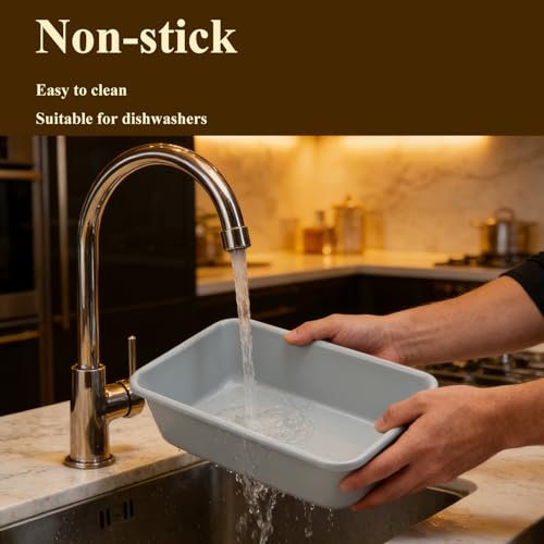 Non-Stick Loaf Pan 9x5, Non-Toxic Lnorganic Ceramic Coating