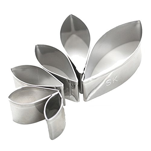KALAIEN 6pcs/set Dahlia Sugar Flower Cutter Set Flower Petal Fondant Mold - color: Dahlia Cutter(6pcs)