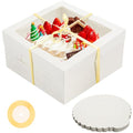 NPLUX 10 Pack Halloween Bakery Boxes, 12x12x6 Cake Boxes for Cake Makers